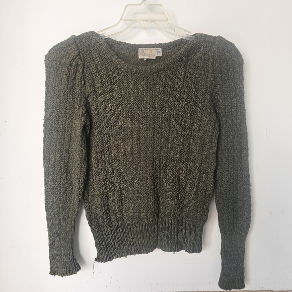 Liz Claiborne Women's Olive Crew Neck Sweater - Picture 1 of 6